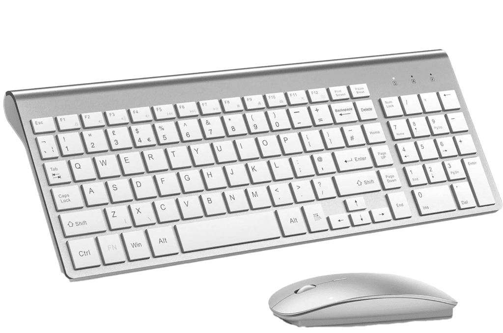 TopMate Wireless Keyboard and Mouse Ultra Slim Combo