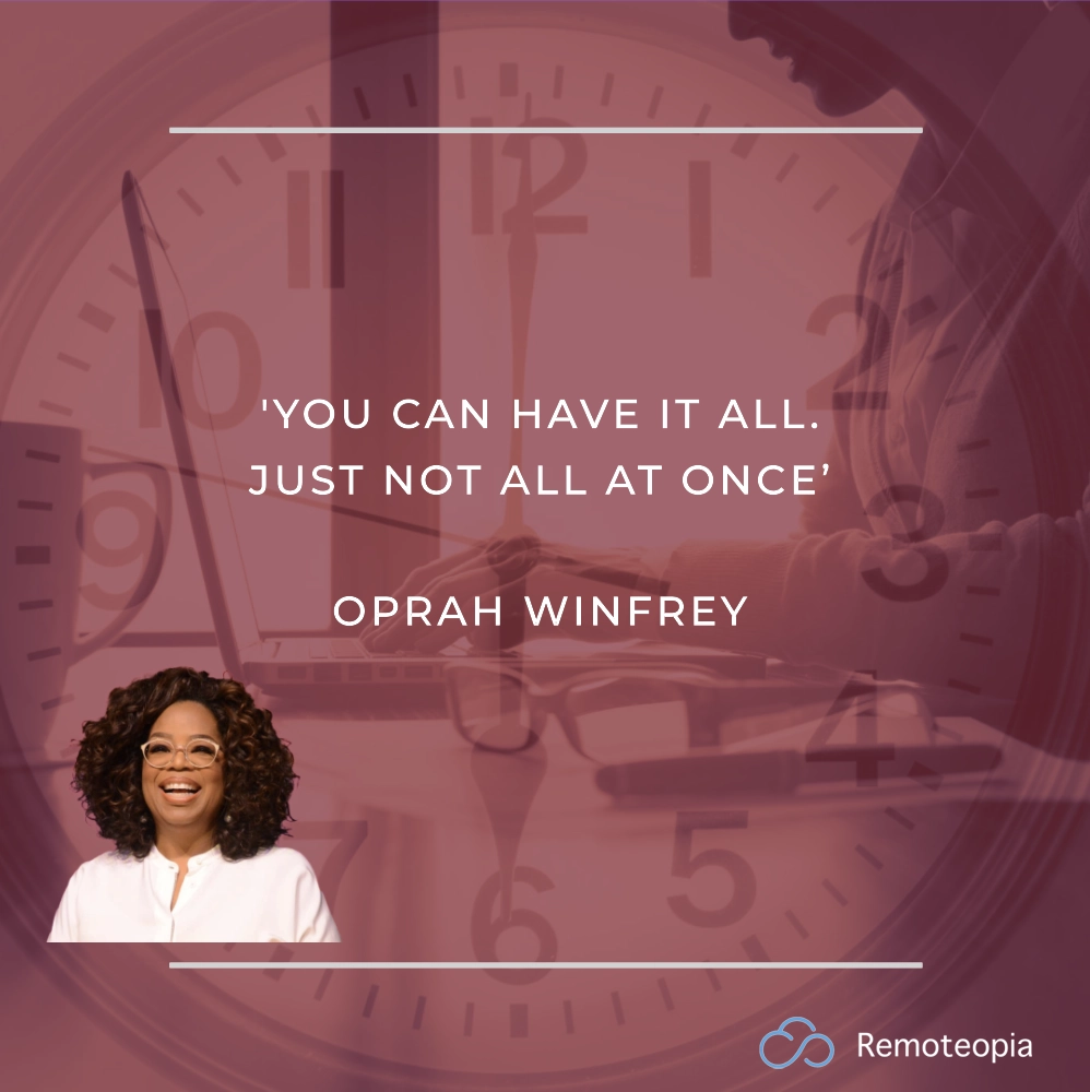 oprah winfrey time management quote