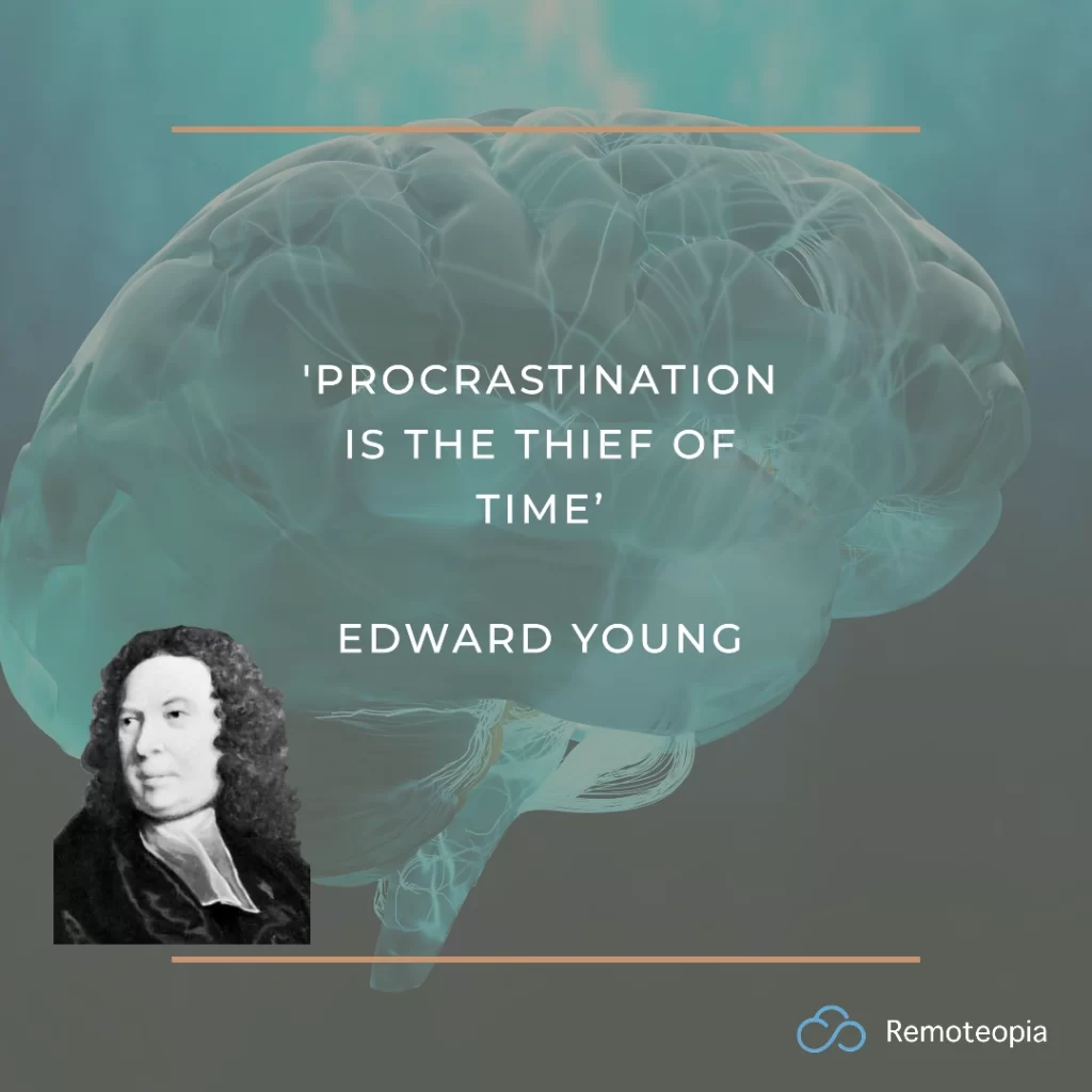 procrastination quote edward young