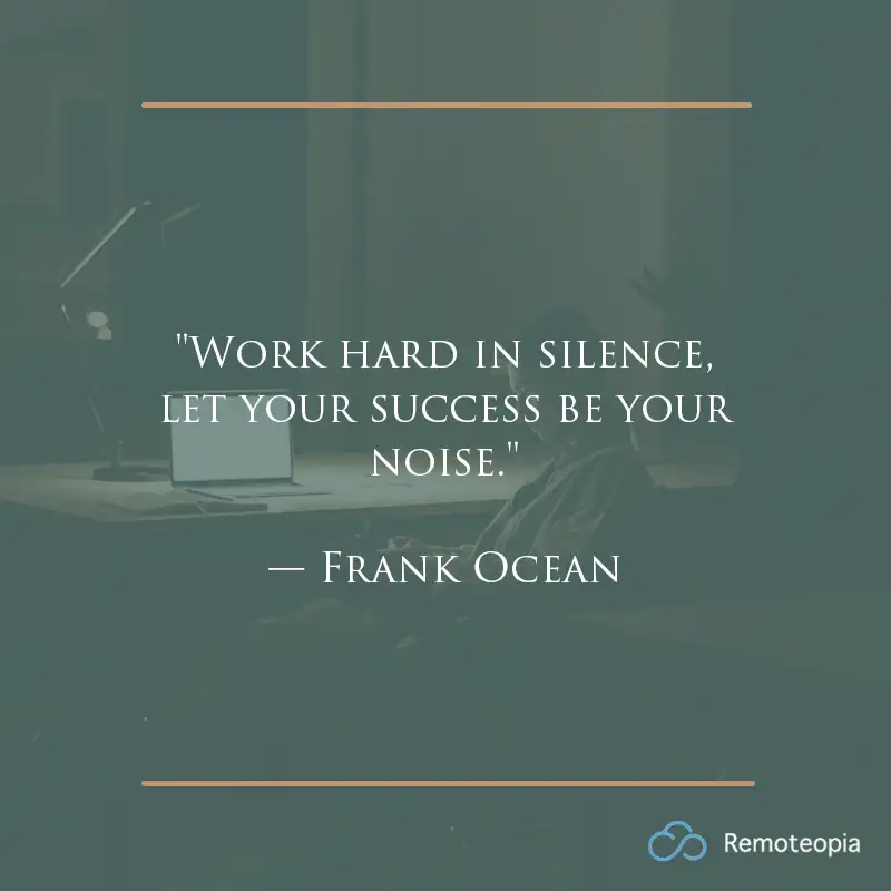 motivational quote - frank ocean