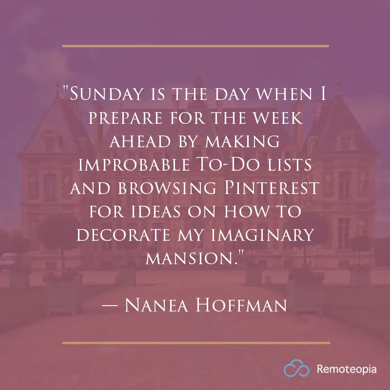 sunday quotes - nanea hoffman