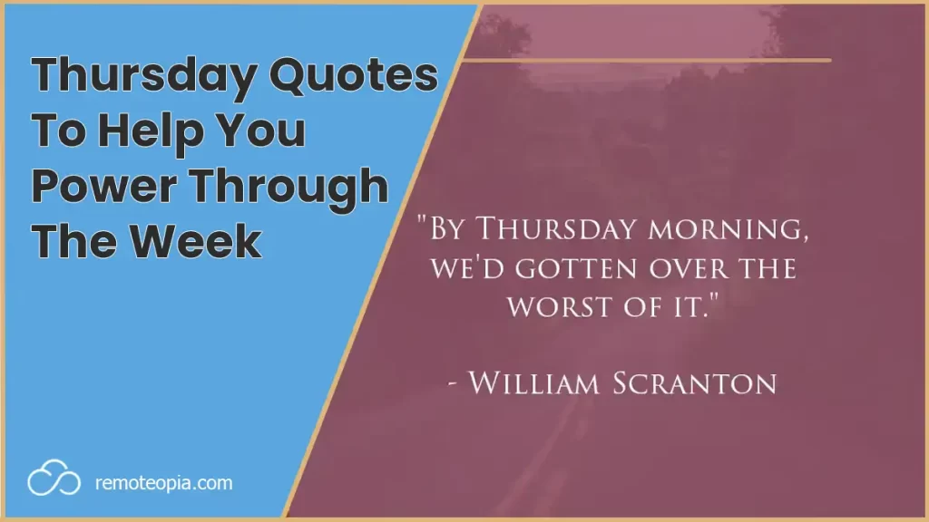 thursday quotes